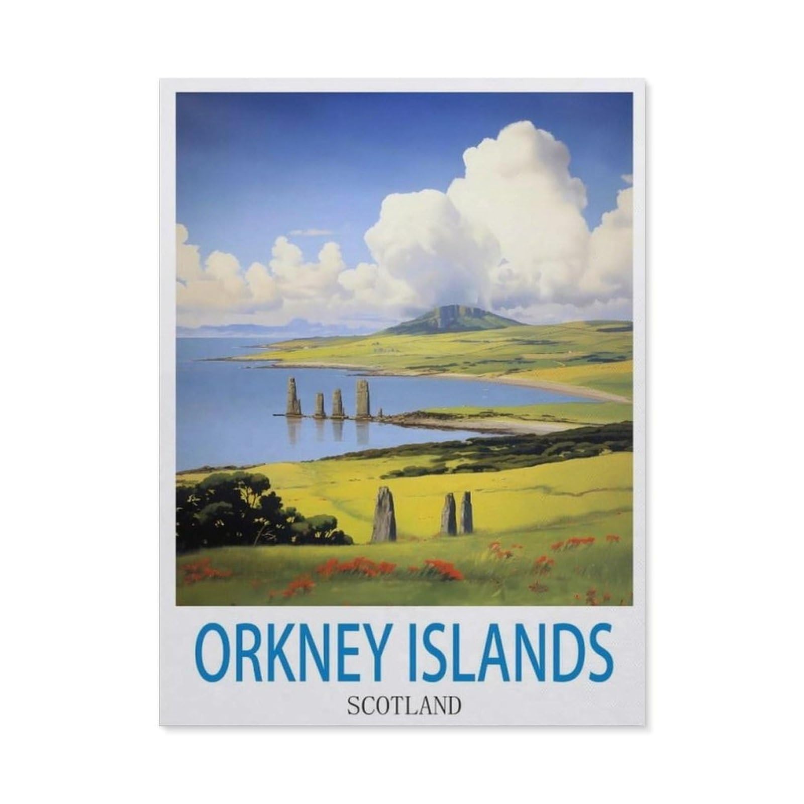 BEAYODKP 5D Diamond Painting，Orkney Islands Scotland（30 x 40 cm）