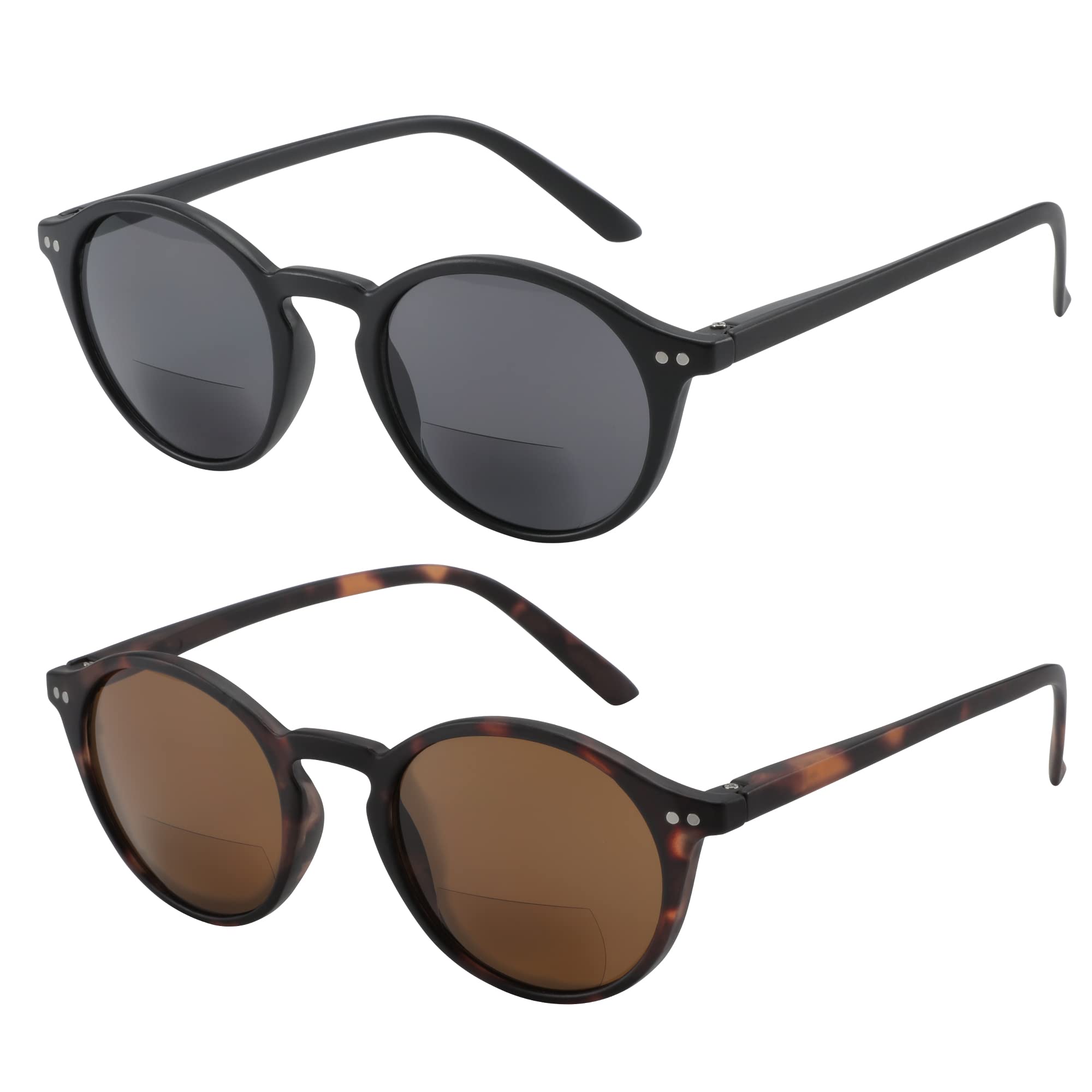 ZENOTTIC Bifokale Lesebrille UV400 Schutz Federscharnier Leser für Damen Herren Komfortable Stilvolle Lesebrille