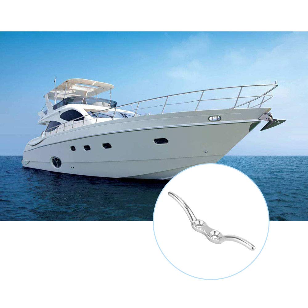 2 Bitte D'Ormeggio A Corna In Acciaio Inox 4 Pollici - Gancio Per Barche, Navi E Aste Bandiera - Foto 12