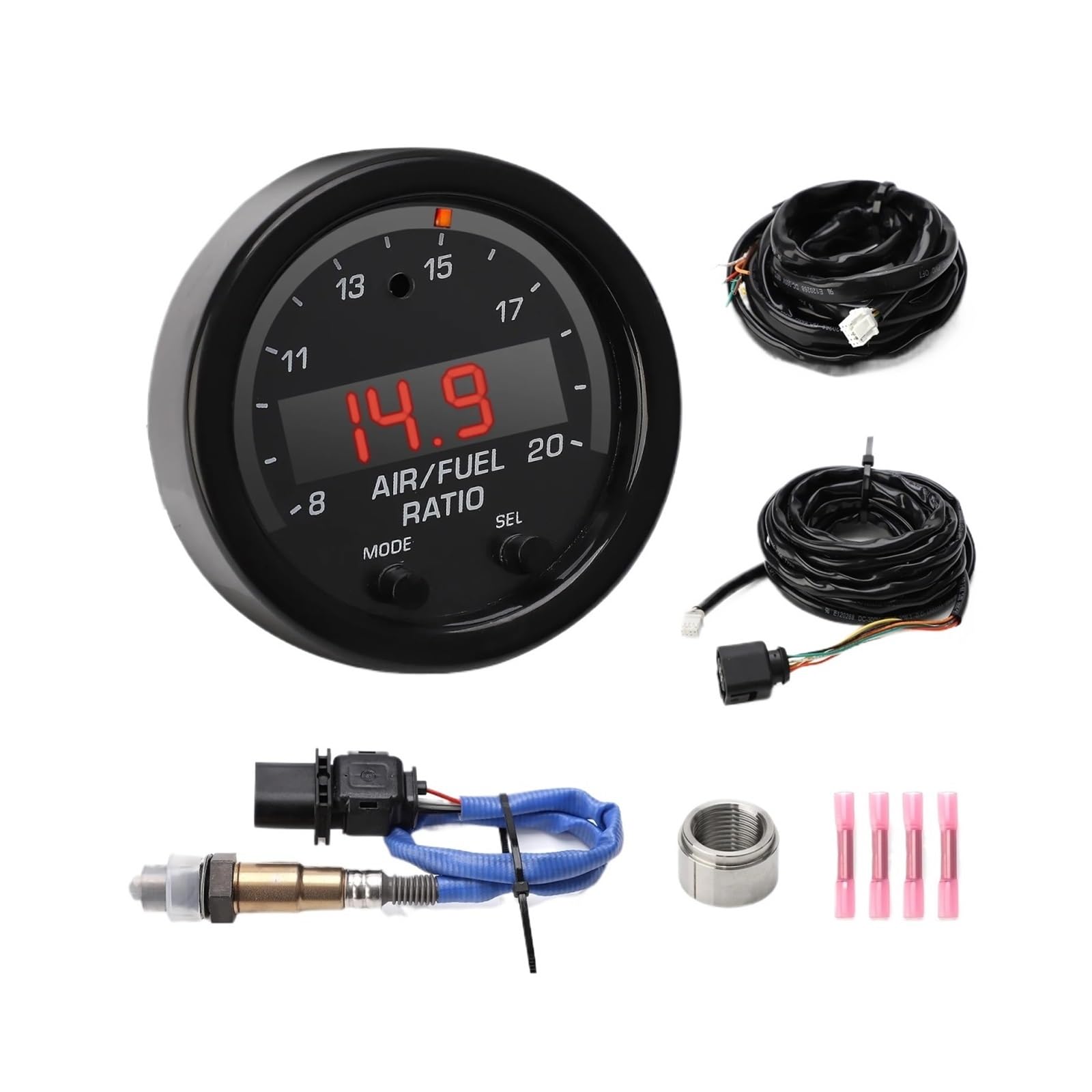 Adapter 30-0300 X-Series Szerokopasmowy UEGO AFR Kontroler czujnika Gauge zestaw O2 do tlenu w samochodzie Bezprzewodowy czujnik tlenku węgla