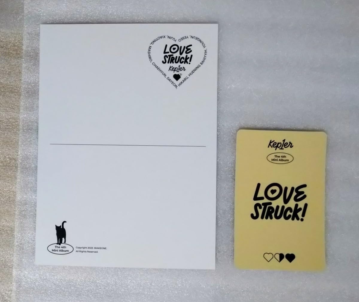 Amazon.co.jp: kep1er LOVE STRUCK! ヒカル 2 点 セット ポストカード 