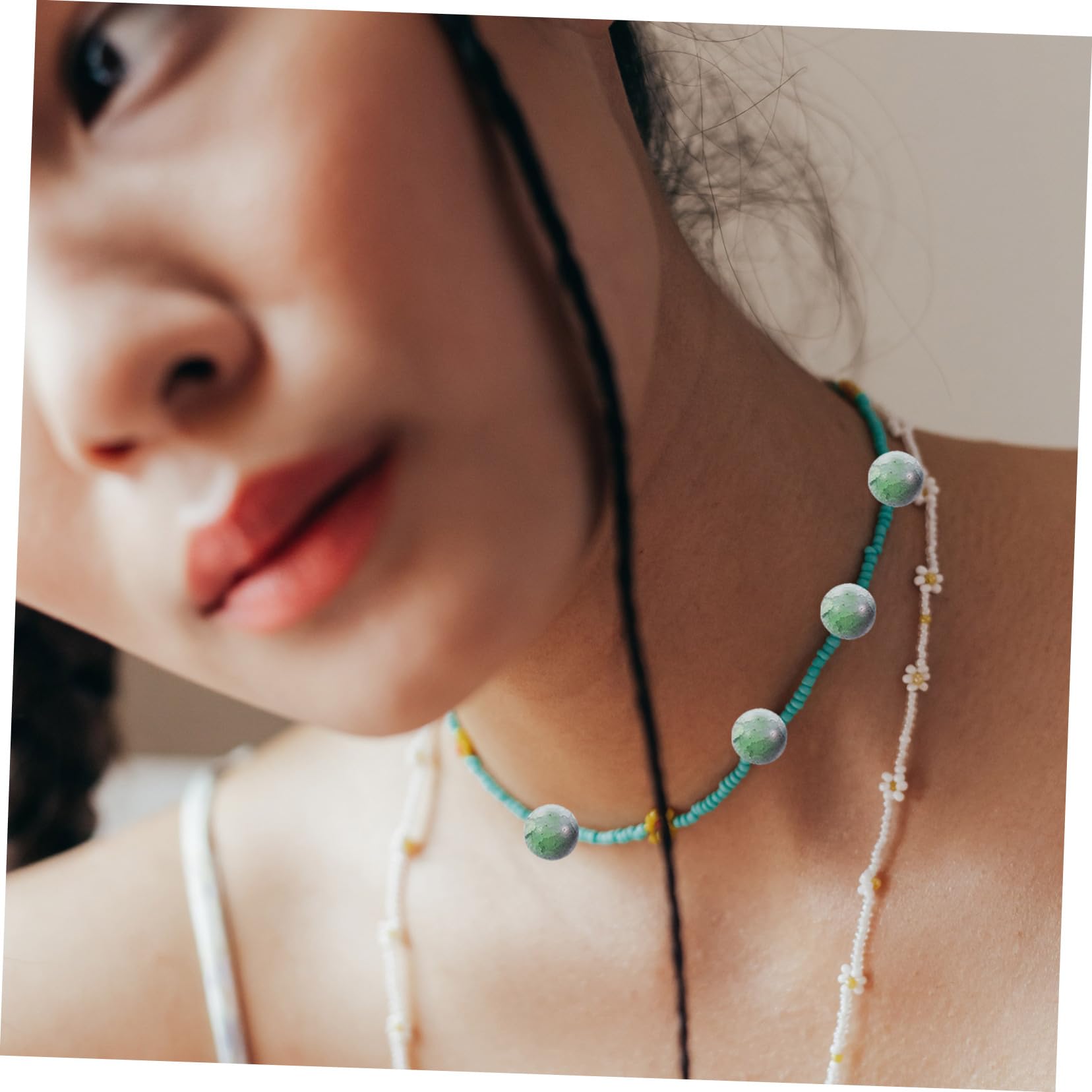 HOMSFOU 5 Series Abalorios Para Diy Joyería Para Collares Accesorios De Manualidades Color 150 Piezas X 5