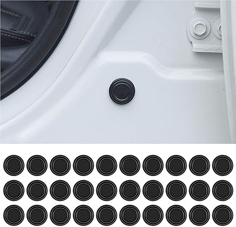 Amazon 車のドアクッション ホンダ 車ドア衝突防止 30個セット 車のドア保護ステッカー 衝突回避防音シールステッカー自己接着性 車のドアの衝撃吸収およびサイレントガスケット ブラック フロアマット 車 バイク