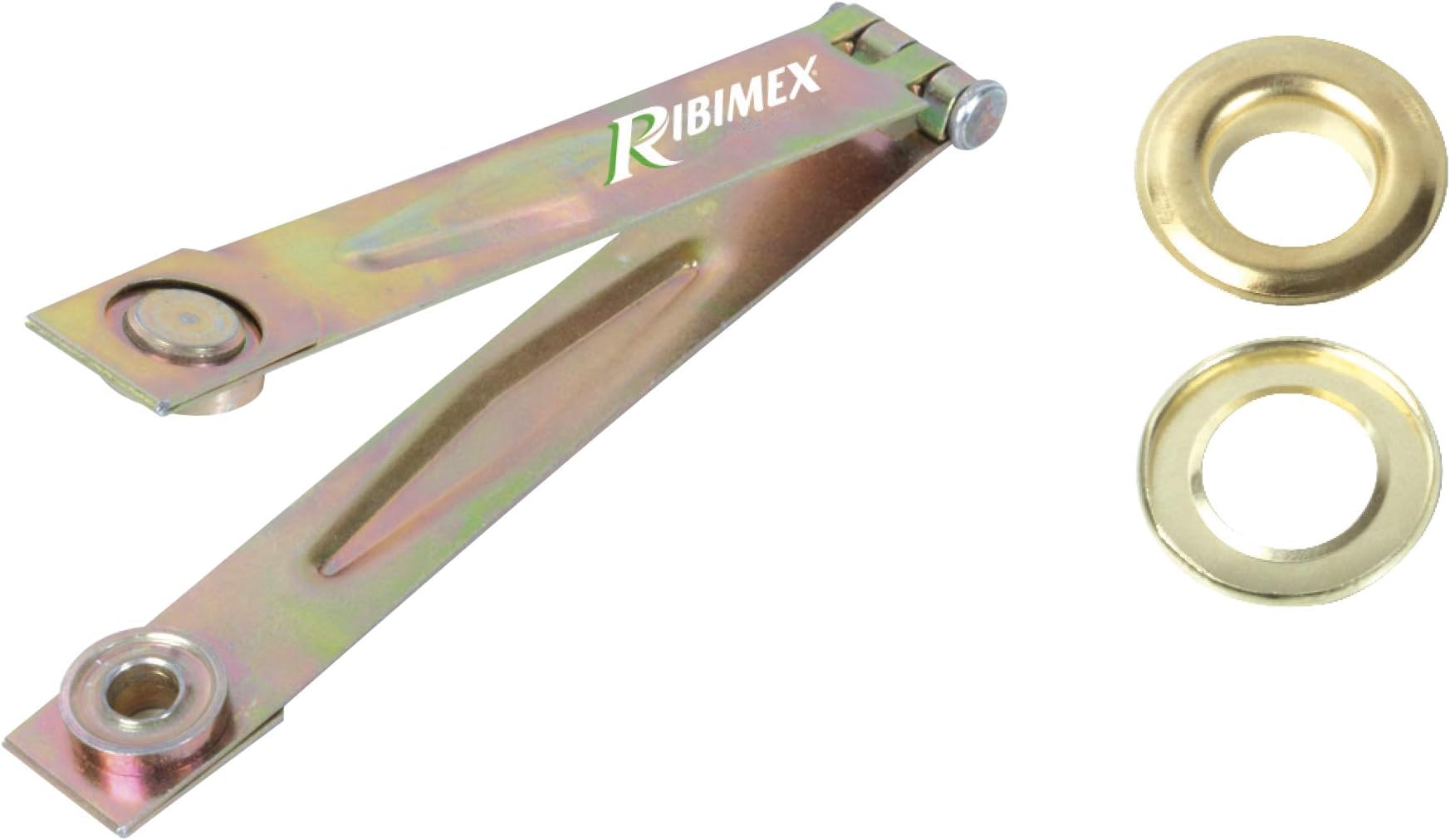 Ribitech 6301 Tarpaulin Eyelet Pliers with 50 Eyelets Gold