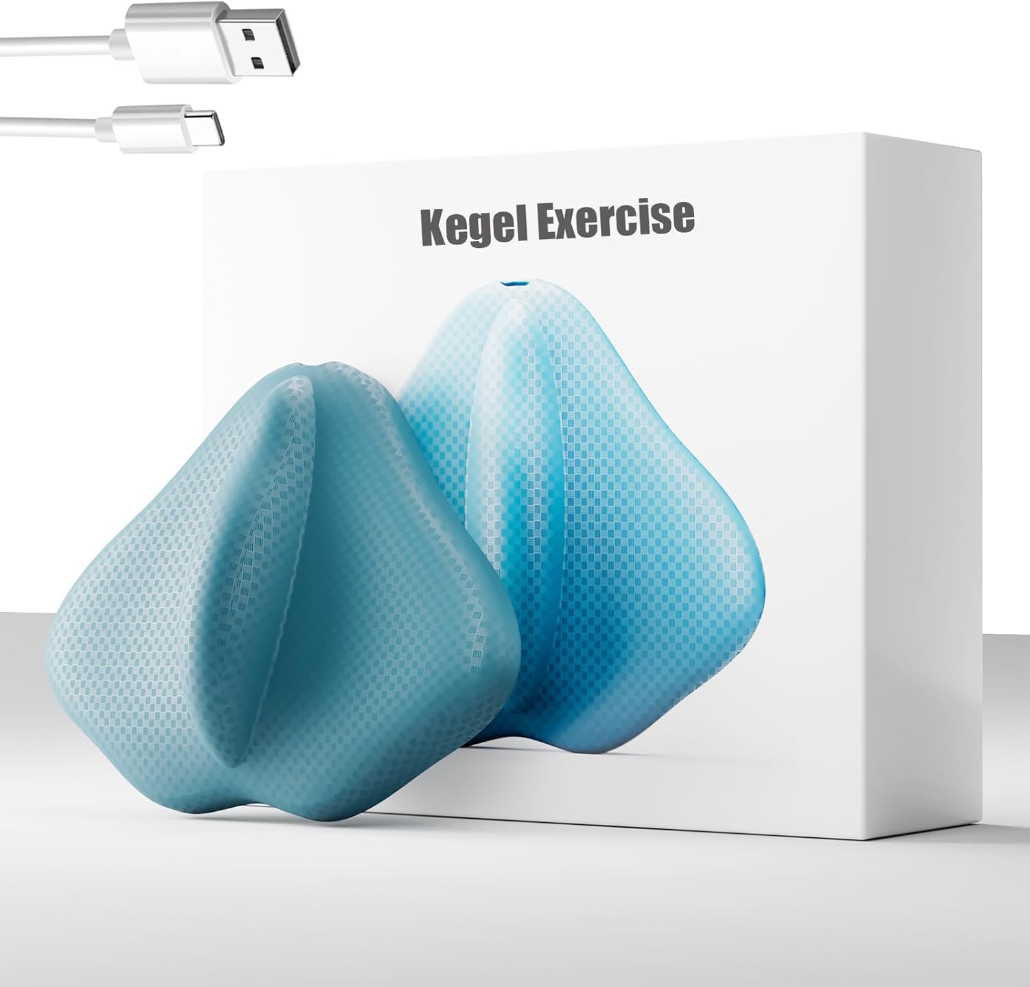 Kegel Exerciser for Male, Sit-On-Top Kegel Exerciser, Used for Bladder Support Tightening and Strengthening Muscle Control Training, Endurance Muscle Recovery, and Hips, Leg Relaxation Training（Blue）