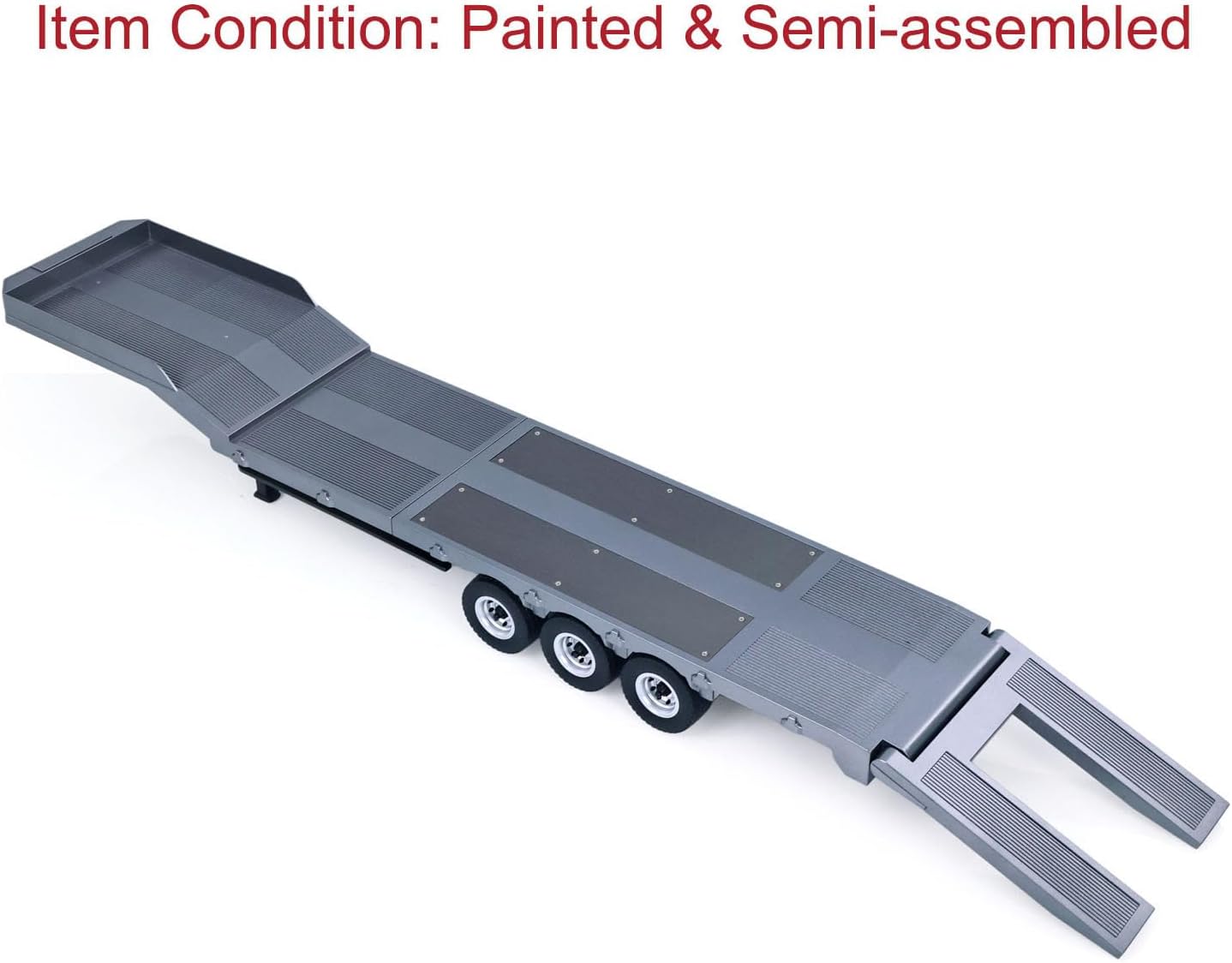 TOUCAN RC HOBBY US in Stock 73.5CM Plastic Semi Trailer Flatbed 1502 for 1/18 Remote Control Tractor Truck HUINA 1501 Electronic Support Legs Tail Board New Year Gift