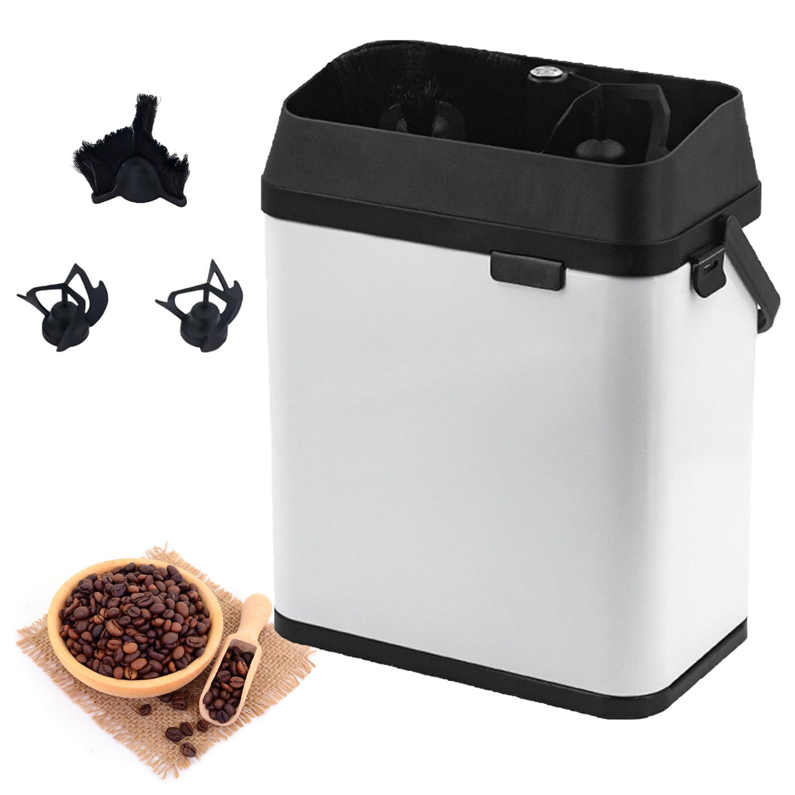 Limpiador de Portafiltros para Espresso Comercial, Accesorio para Cafeterías con Sistemas Automático, para Uso Profesional y Doméstico Silver