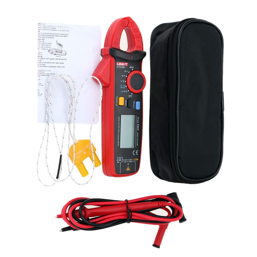 Digital UT210D 100Amp 600V AC DC Zangenmessgerät Multimeter True RMS VFC Diode