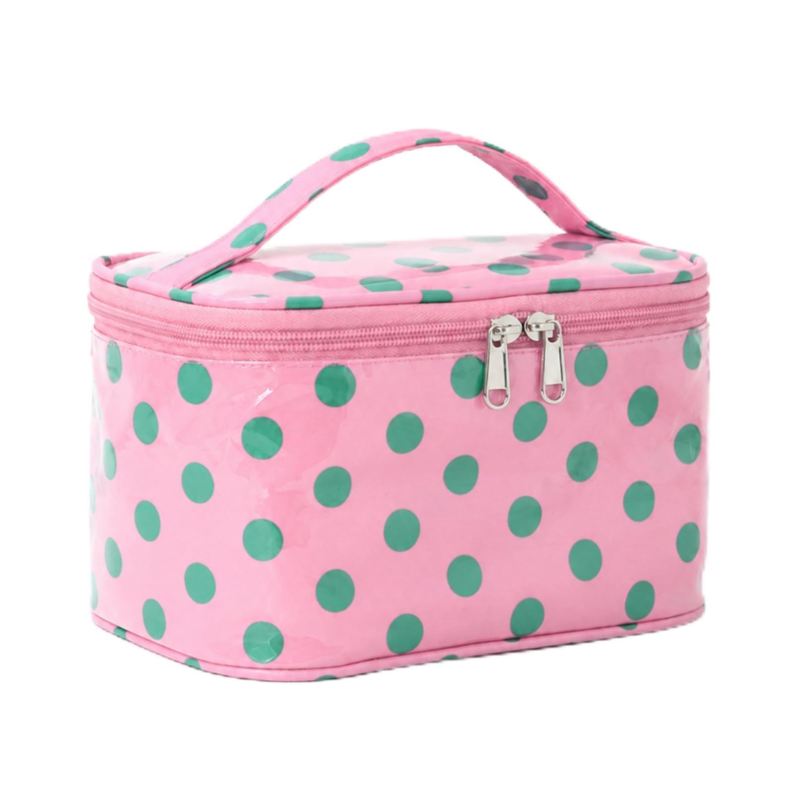 Polka Dot PVC podróżna kosmetyczka do makijażu, wodoszczelna
