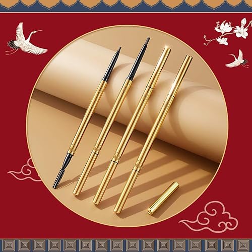 Miniatura 3 de ZEESEA Palace Identity Lápiz redondo para cejas, lápiz de cejas infalible de larga duración, punta de fieltro ultrafina, marrón oscuro