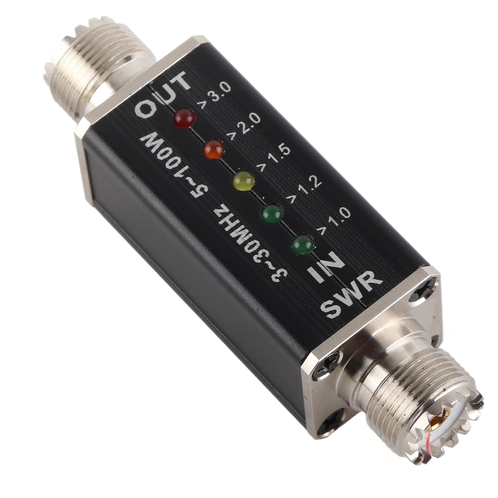 Medidor De Onda Estacionaria Portátil 10 A 50 W Con Indicador LED Mini Medidor SWR Para Antena De Radio Onda Corta