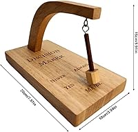 Vista 8 de MSUIINT Tomador de decisiones, balancea el péndulo estándar y encuentra la respuesta a tu pregunta, selector magnético oscilante creativo de madera