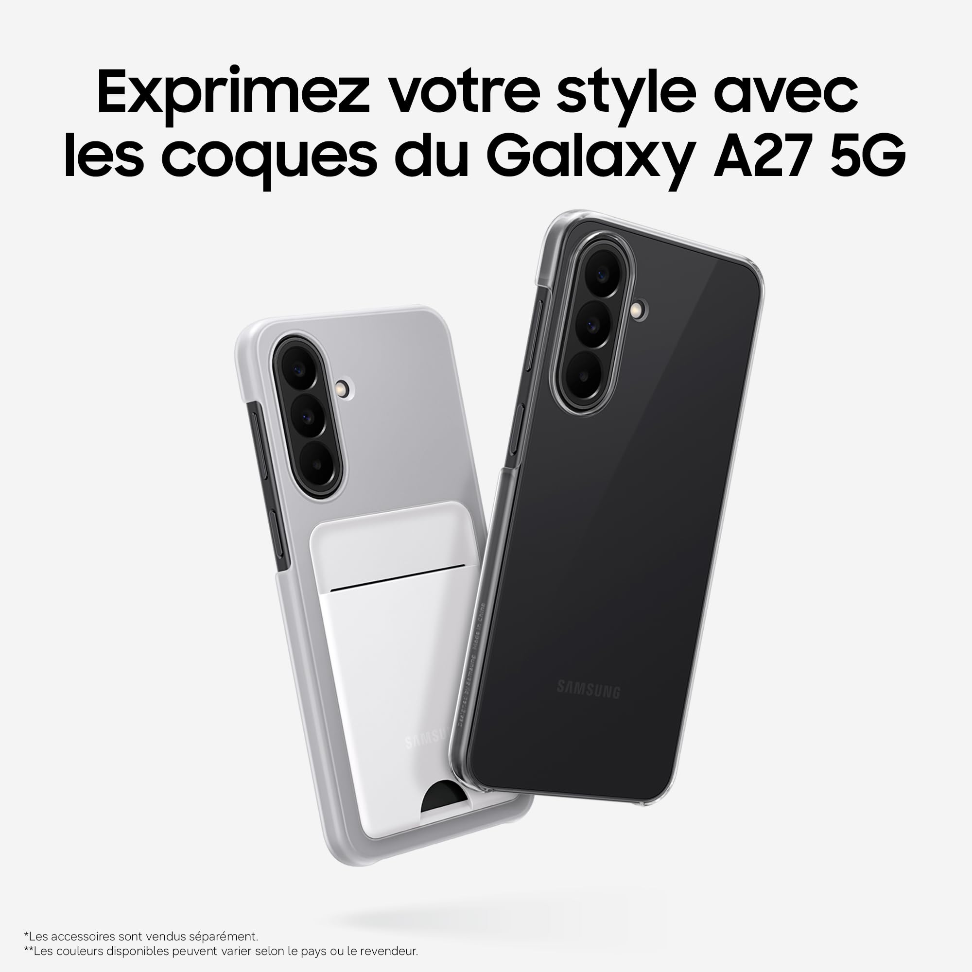 Samsung Galaxy A27 5G, Smartphone Android, 128 Go, Bleu, Version FR | Entourer pour Chercher, Effaceur d'Objet, Transcription Vocale, 3 Objectifs Photo, IP64, Batterie 5000 mAh, 6 générations OS