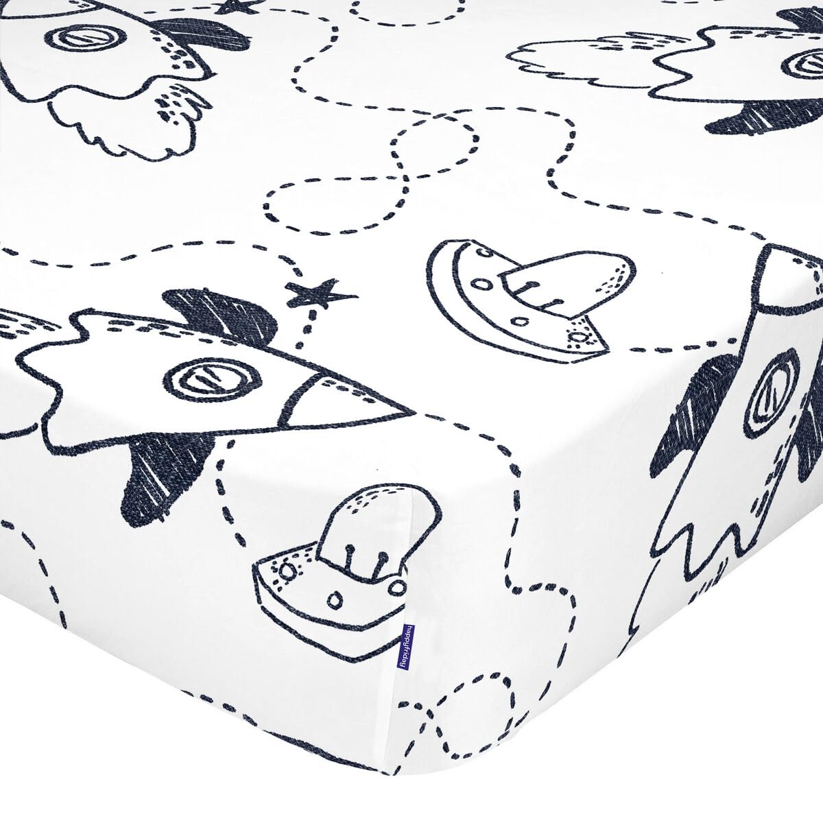 HappyFriday Fitted sheet MR Fox Multicolor 90 x 200 x 32 cm
