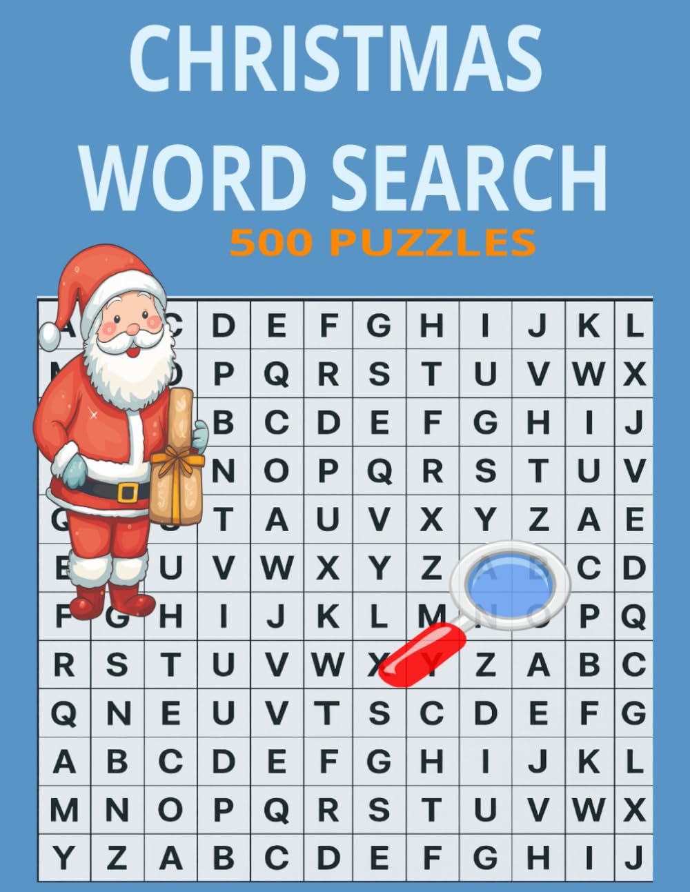 CHIRSTMAS WORD SEARCH PUZZLE BOOK For Adults, Seniors, Holiday Word Search Book with Solutions.