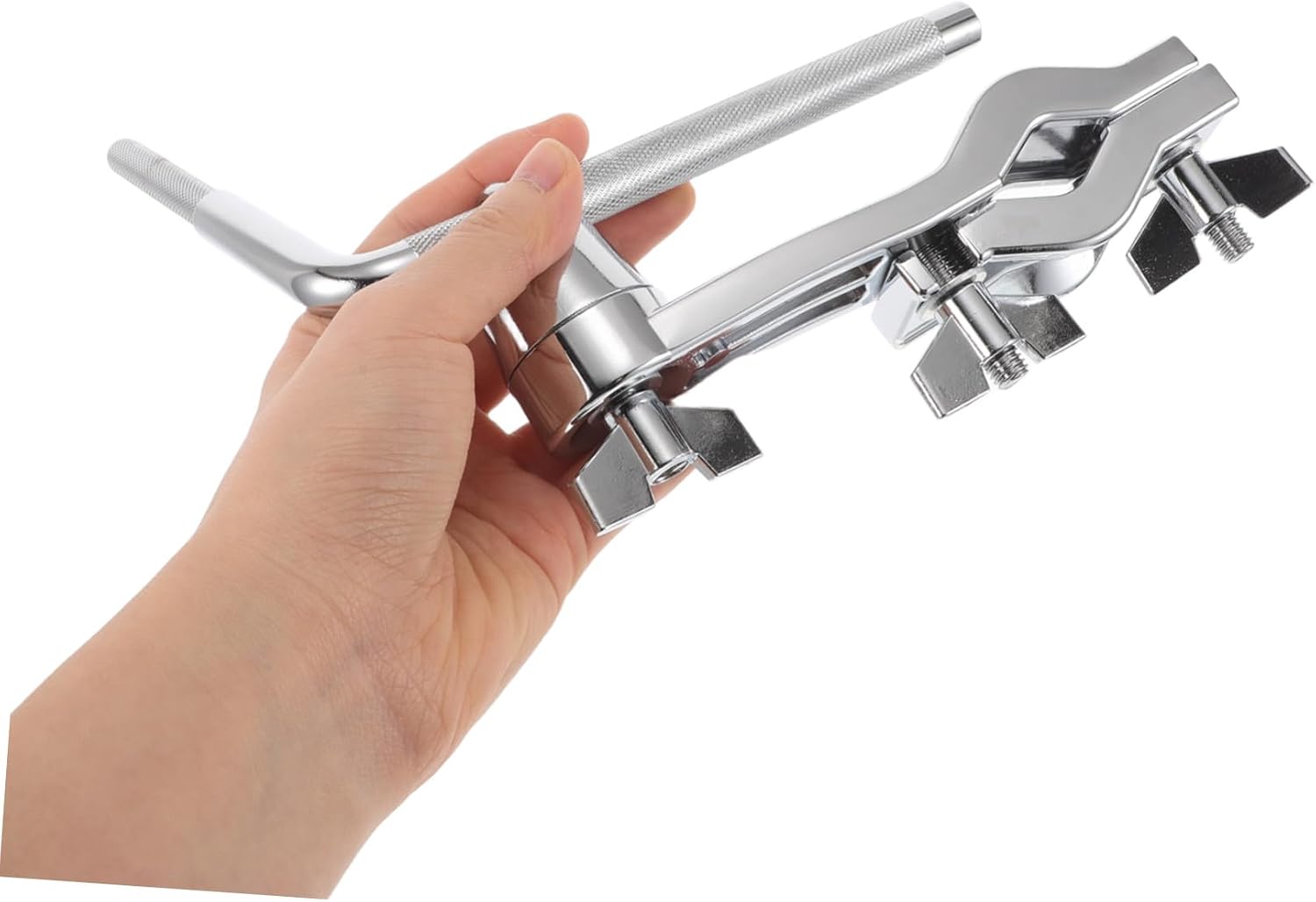 Adjustable Drum Mounting Hardware with Cowbell Extension Clamp Stable Rack Accessories for Bass Drum and Various Percussion Instruments
