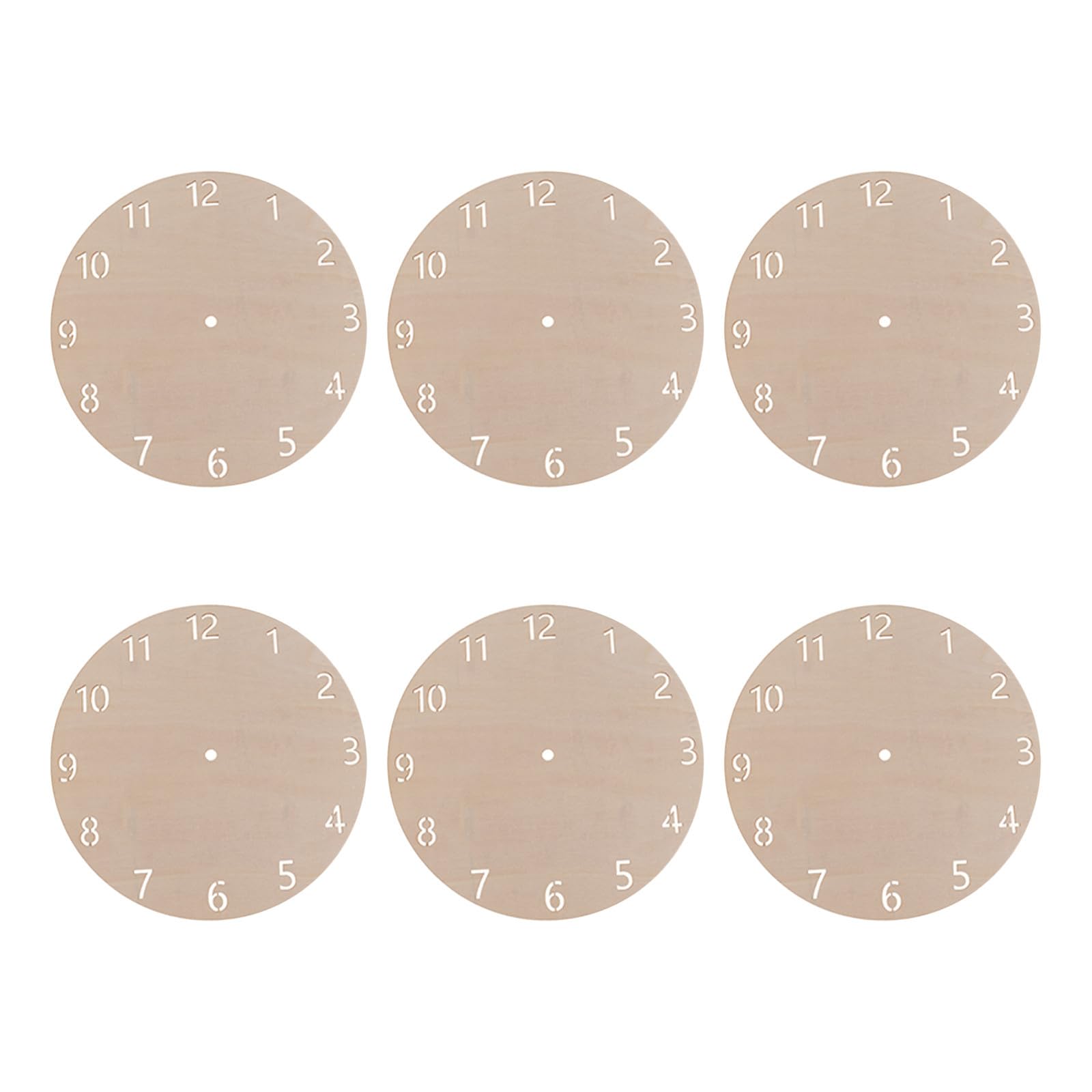 Esfera de reloj redonda de madera para diseñar relojes a medida con tutoriales incluidos