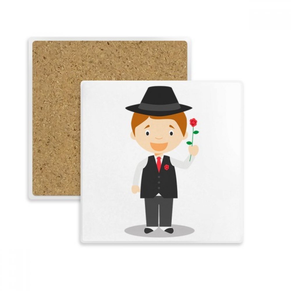 Coaster tasse absorbant pierre multicolor le cadeau idéal pour amateurs de café