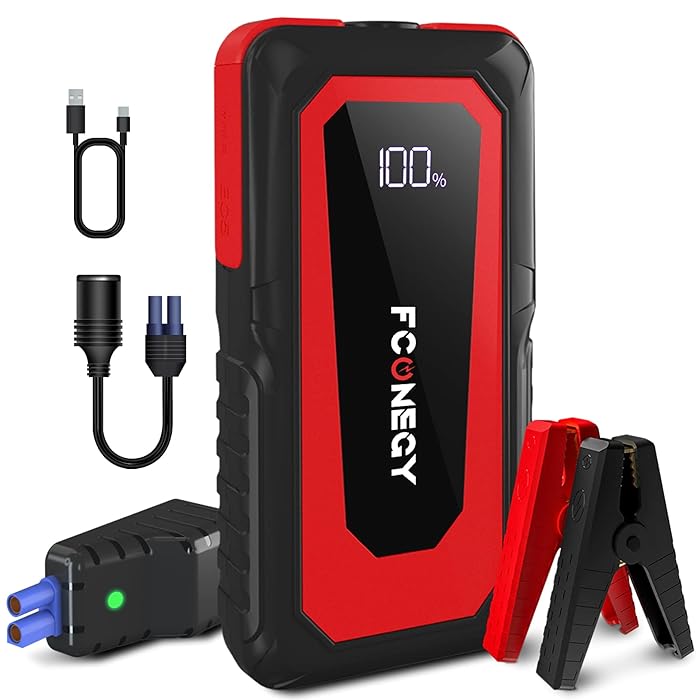 Buy Car Jump Starter, 2000A Peak Portable Battery Jump Starter, 12V