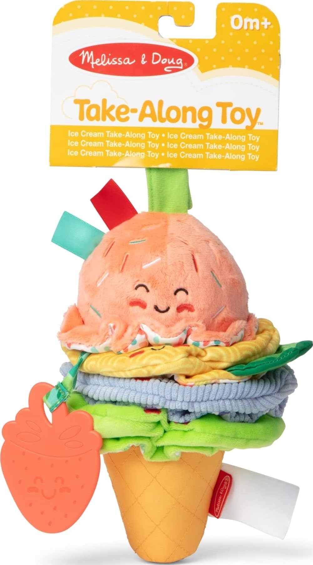 View 1 of Melissa & Doug Ice Cream Clip-On Infant Toy