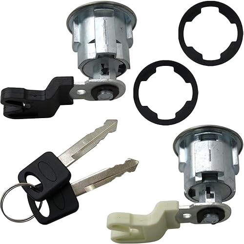 Miniatura 2 de DL140T, DL111 Cerradura de puerta Cilindros y 2llaves XL2Z7821990AC, F87Z7821990BA Reemplazo para 1995-02 Mazda B4000 Truck