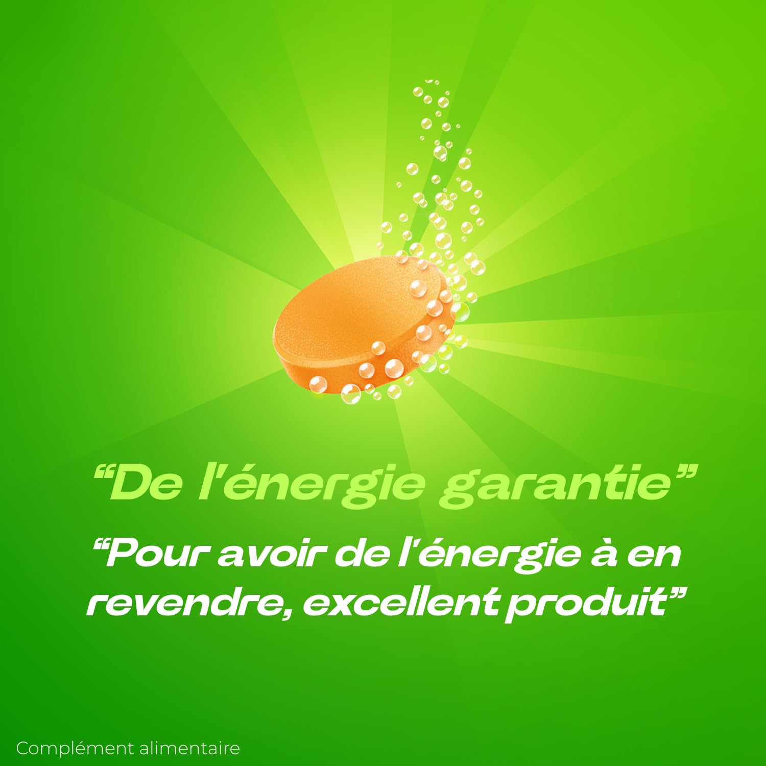 Berocca Energie Orange - Multivitamines et Minéraux - Vitamine C, B3, B5, B1, B12, Calcium, Magnésium et Zinc - Complément alimentaire - Aide à réduire la fatigue - 2x45 comprimés effervescents