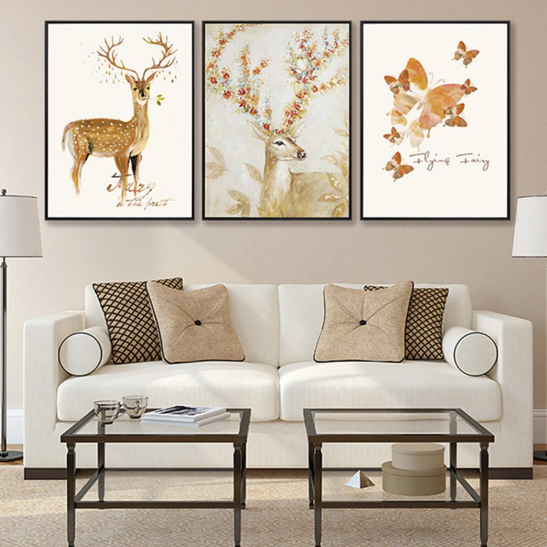 Amazon｜[XLOYP] アートパネル 北欧 ウェルカムボード 動物 モダン 壁