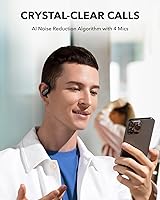 Vista 5 de Soundcore by Anker V30i Auriculares de oreja abierta, ultra cómodos, diseño ligero, ajuste cómodo, ganchos ergonómicos, bajos robustos, tiempo