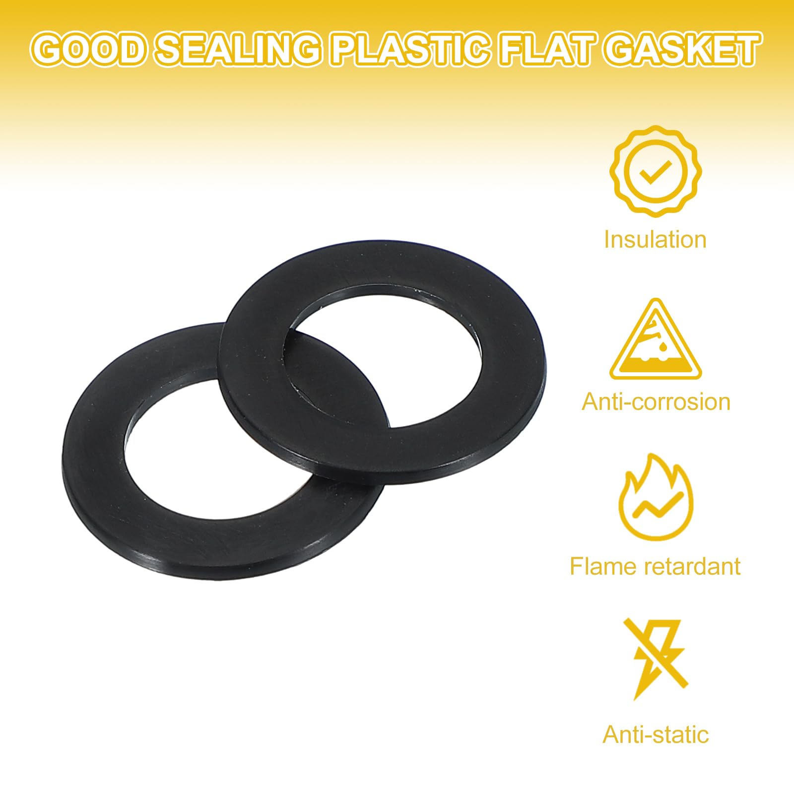PATIKIL M12 Nylon Flat Washers - Image 4