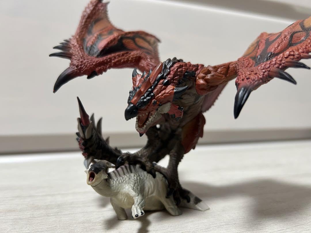 モンスターハンターストーリーズ　ソフビ　リオレウス　ティガレックス モンスターハンターストーリーズ ソフビ リオレウス ティガ