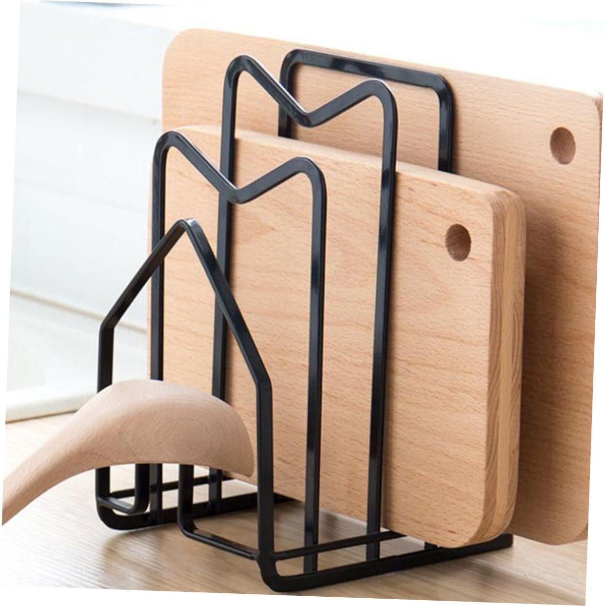 Topf und Pfannenständer aus Hochwertigem Material Deckelständer für Küche Topfdeckelhalter zum Trocknen Schneidebretthalter mit Robustem Design