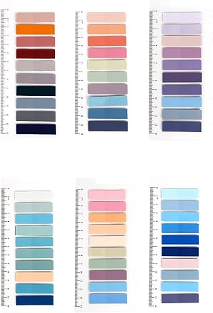 Marque-pages Adhésifs 3600 Pièces – 12 Kits, 5 Couleurs, Réutilisables – Pour Bureau, école, Organisation