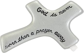 CA Gift PC111 God Is Never More Than A Prayer Away Palm Cross Frame, 2-7/8" x 1-7/8"