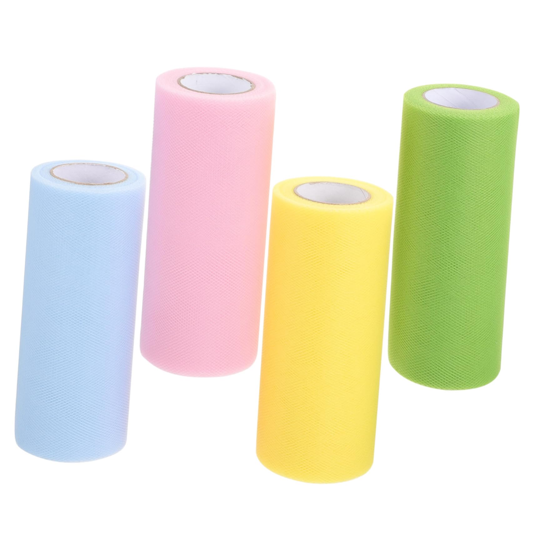 5 Sätze Mesh Ribbon Tutu Hochzeit Party Dekoration Geschenkverpackung Hochzeitsdeko Seidenband Hohzeitdeko Schleife Tüll Tischdecken Partygeschenk Tüll Stoff Drapieren 4 Rollen * 5