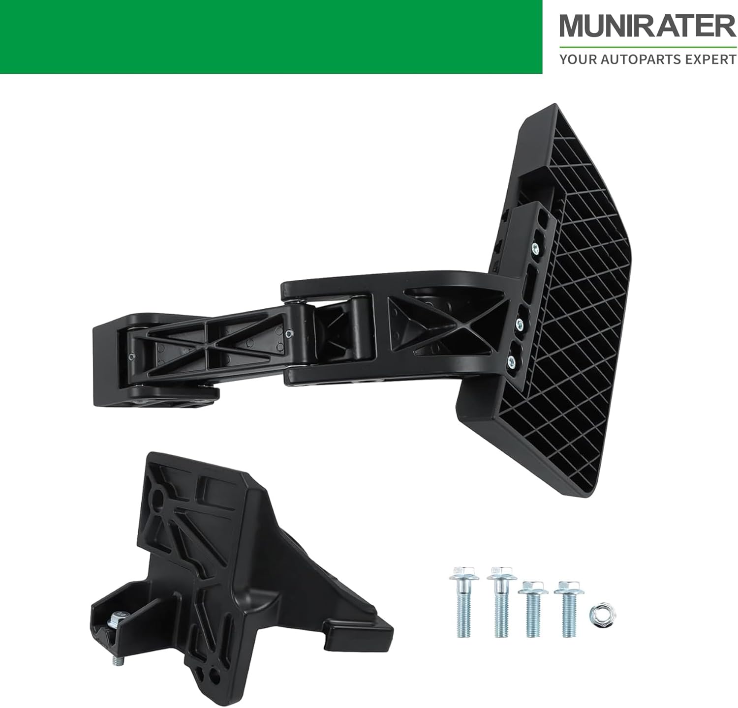 munirater Black Truck Bumper Bed Side Step Miscellaneous Accessories Replacement for Tundra 2022 2023 2024 PT392-34231