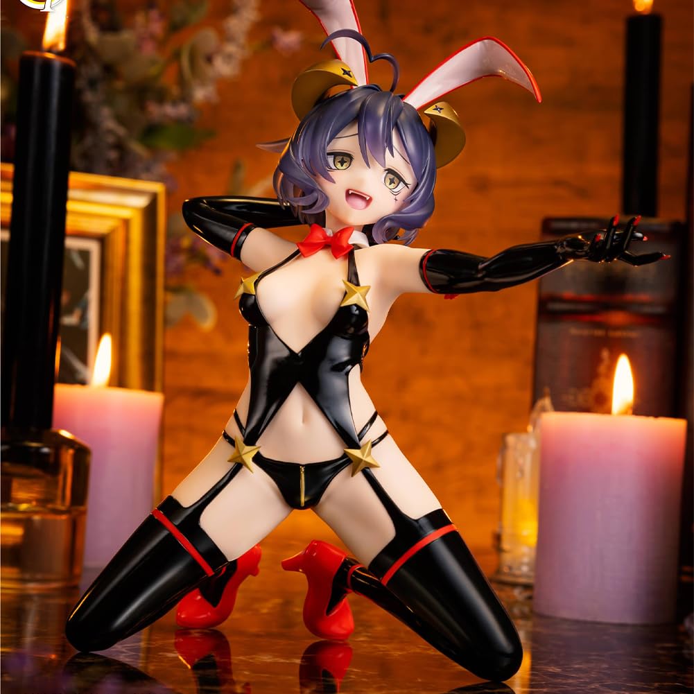 DEXSHUN Hiiragi Utena Figura Bunny Girl Magia Merengue Anime Figuras Rodillas Figura de Acción PVC Merch Estatua Escritorio Ornamento Regalos 17 cm