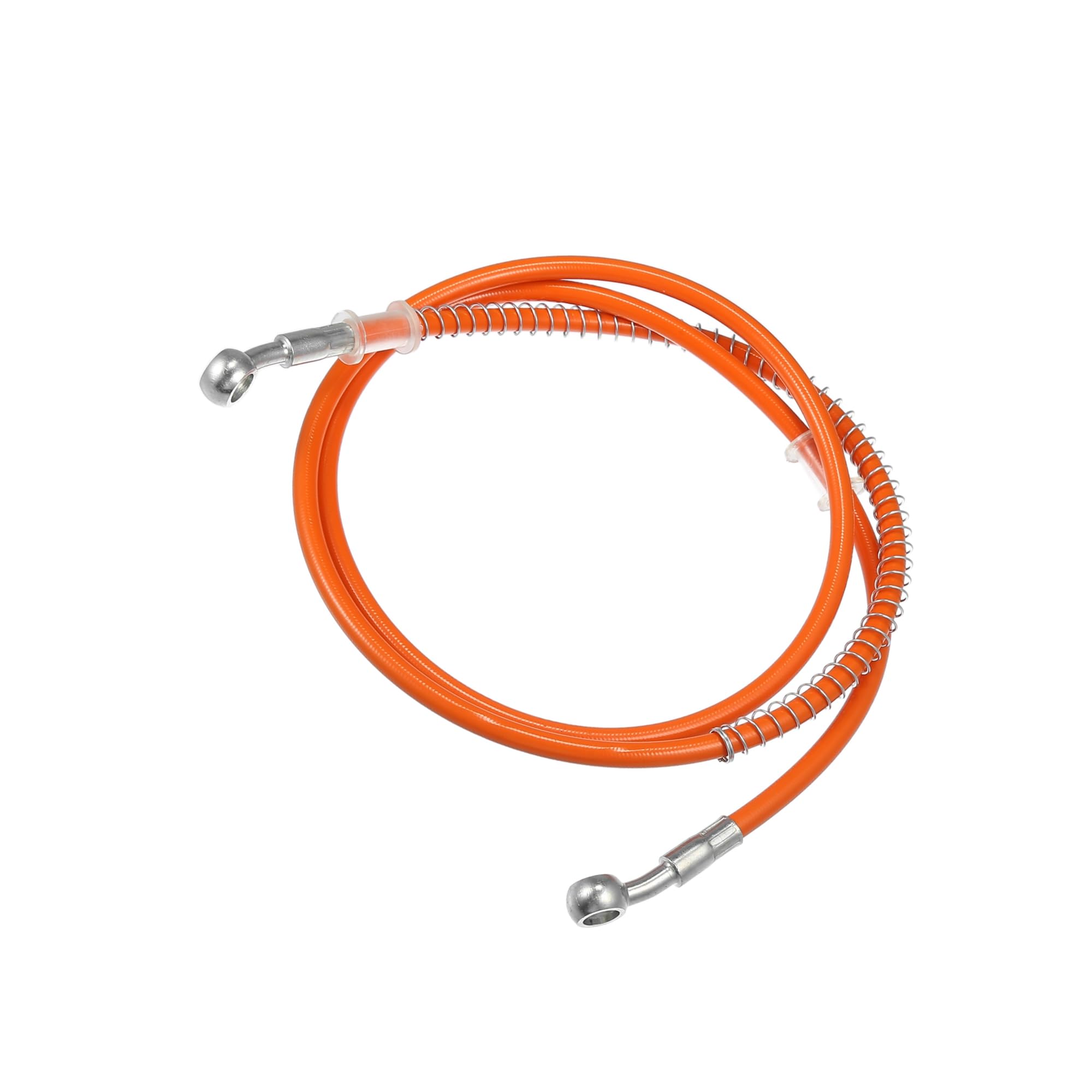Manguera de freno hidráulica 140cm de acero inoxidable para moto y ATV naranja