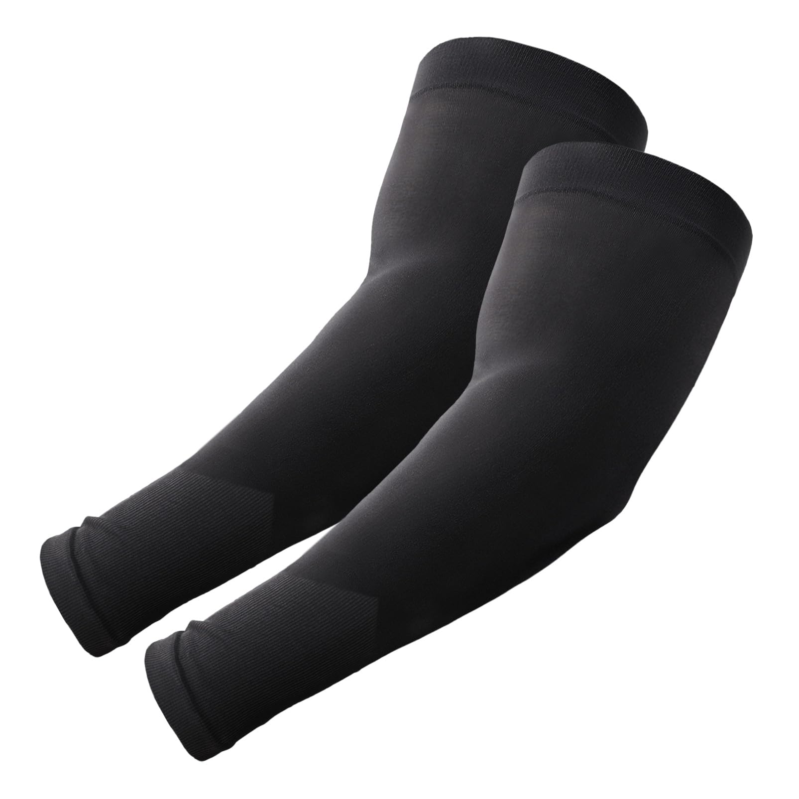Photo 1 of ROXUN 1 Pair Plus Size Arm Sleeves, UV Sun Protection Cooling Sports Arm Cover Compression for Men/Women Black