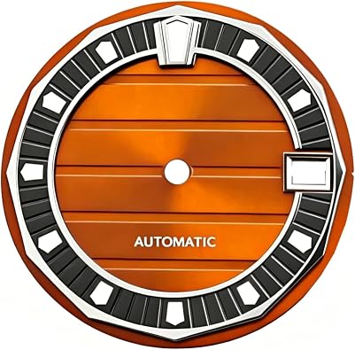 28.5MM Mechanical Dial Strong Green Luminous Face Watch Dials for NH35/NH36 Watch Movement Repair Part
