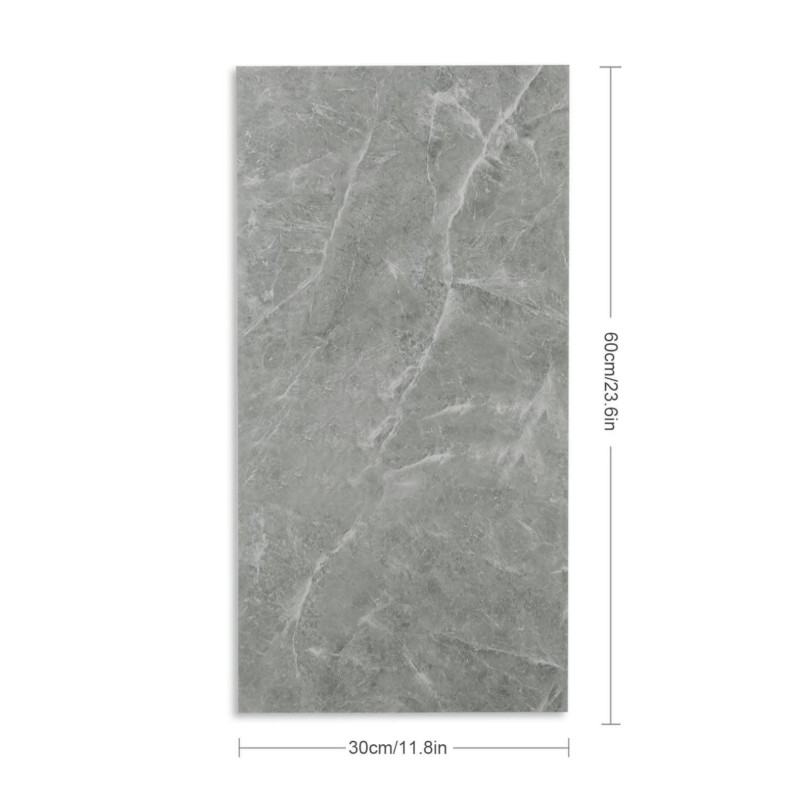Küchenrückwand selbstklebend,Küche Küchenrückwand Glasoptik 10 Stück Spritzschutz Küche 30cm x 60cm Rückwandschutz Platte 2.5mm PVC Folie für Küche Badezimmer (D)