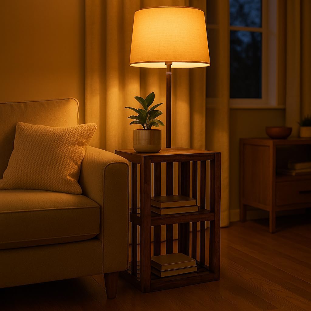 Darla'Studio 66 End Table/Nightstand Wood Crate