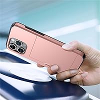 Vista 7 de Funda para iPhone 11, funda tipo cartera con ranura oculta para tarjetas, diseño de doble capa, protección resistente de TPU+PC, funda para teléfono