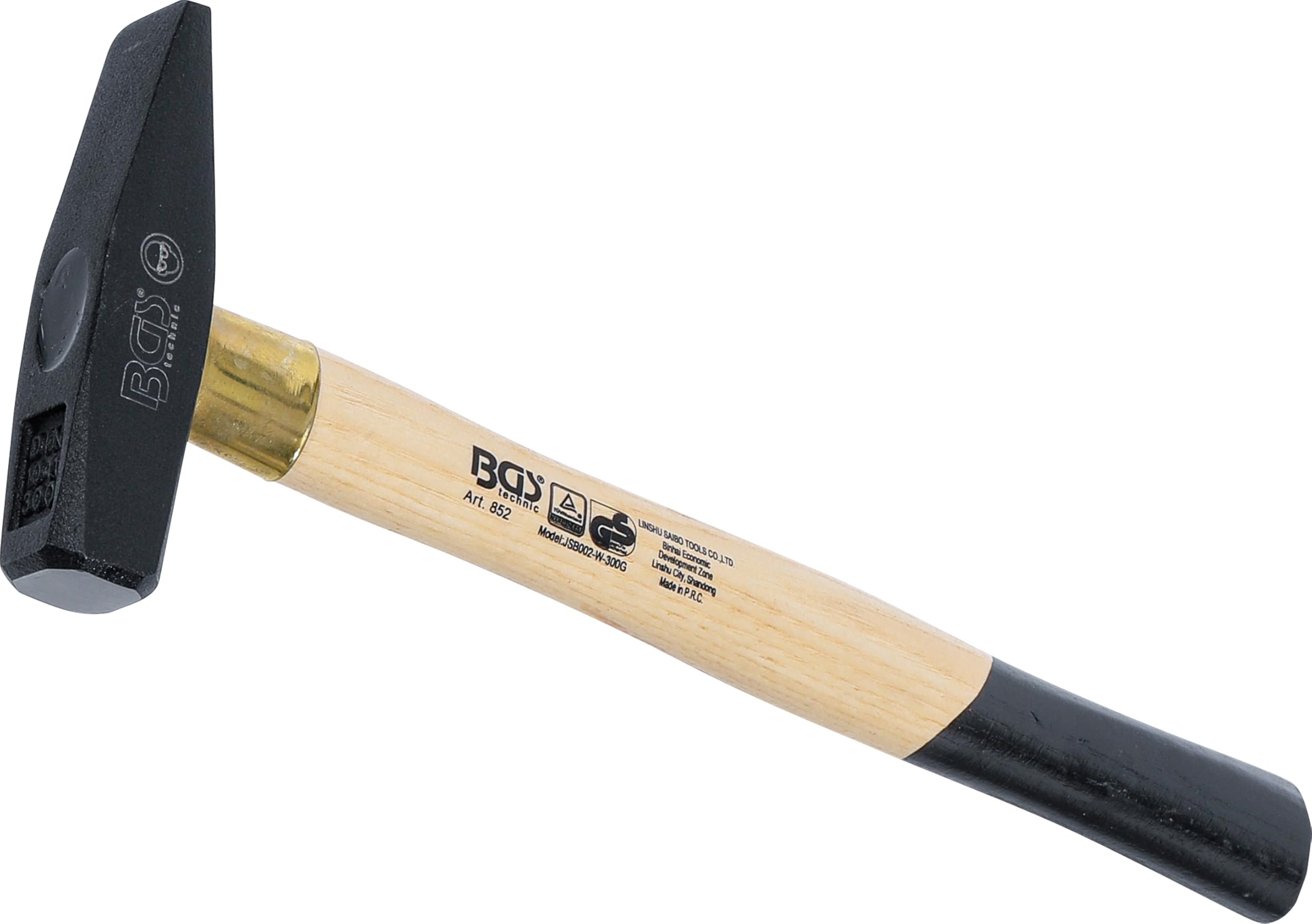 BGS 852 | Machinist's Hammer | Wooden Handle | DIN 1041 | 300 g
