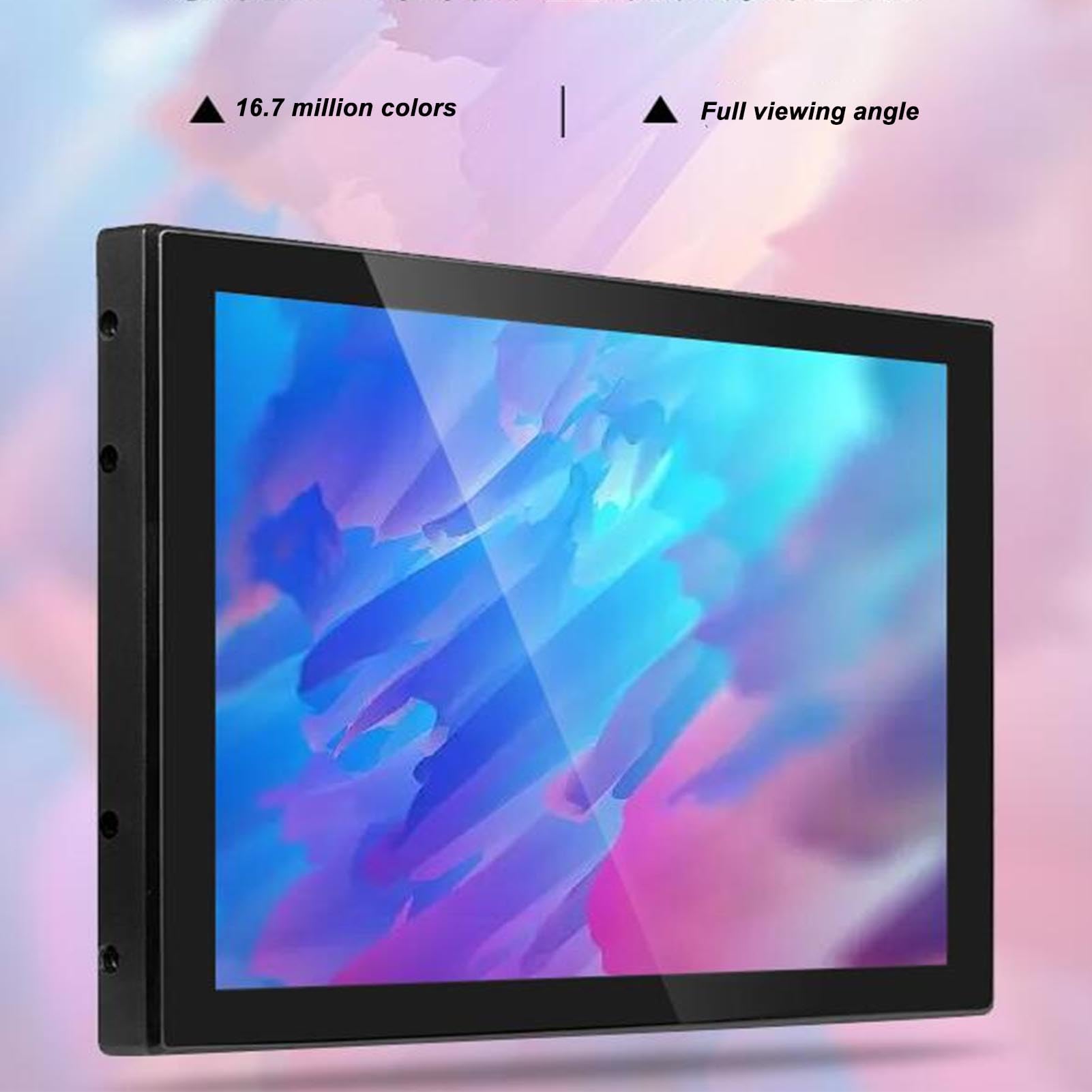 8-calowy Monitor Dotykowy IPS, Przenośny Monitoro Rozdzielczości 1024x768, Dziesięciopunktowy Pojemnościowy Dotyk, Interfejs VGA HD, do Konsoli do Gier, Komputera PC, Kamery