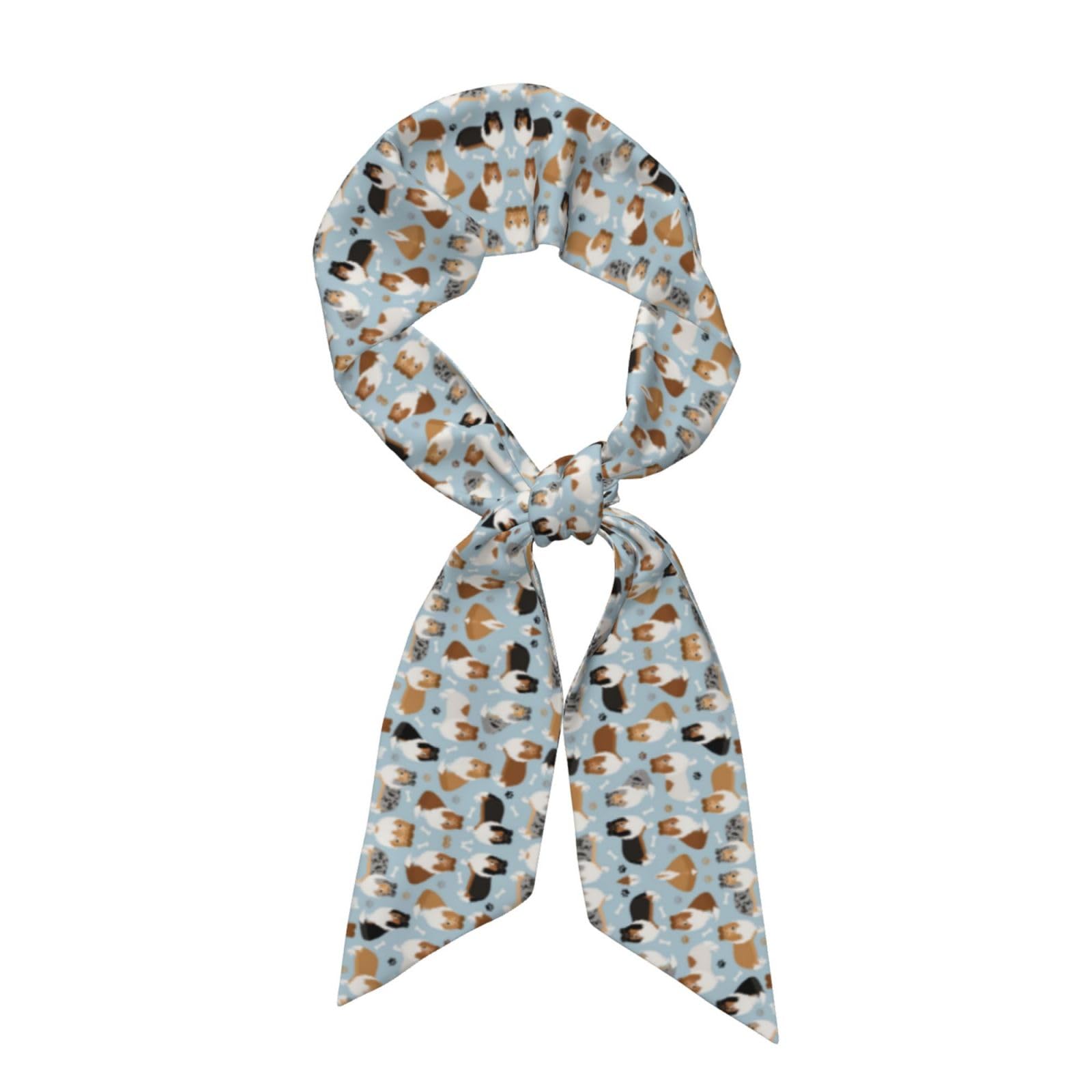Ywsotre Unisex As Picture Rough Collie Paws And Bones, Neck Scarves, Neckerchief Headband, Women's Fashion Scarf