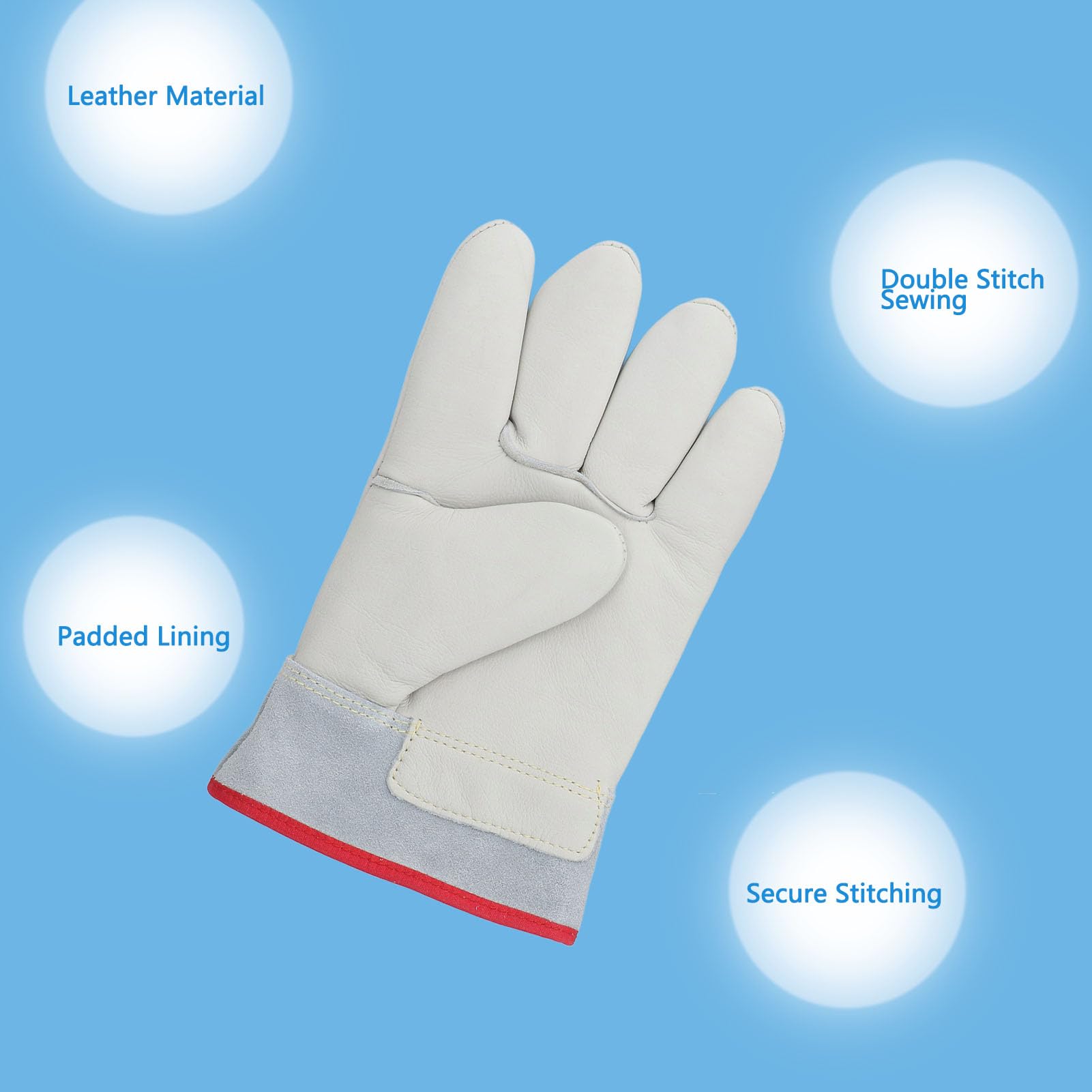 Cryogenic Gloves, 10.2inch (26cm) LN2 Liquid Nitrogen Protective Gloves, Waterproof Antifreeze Gloves for Dry Ice Handling Liquid Nitrogen, Fit for - 436? / - 260?