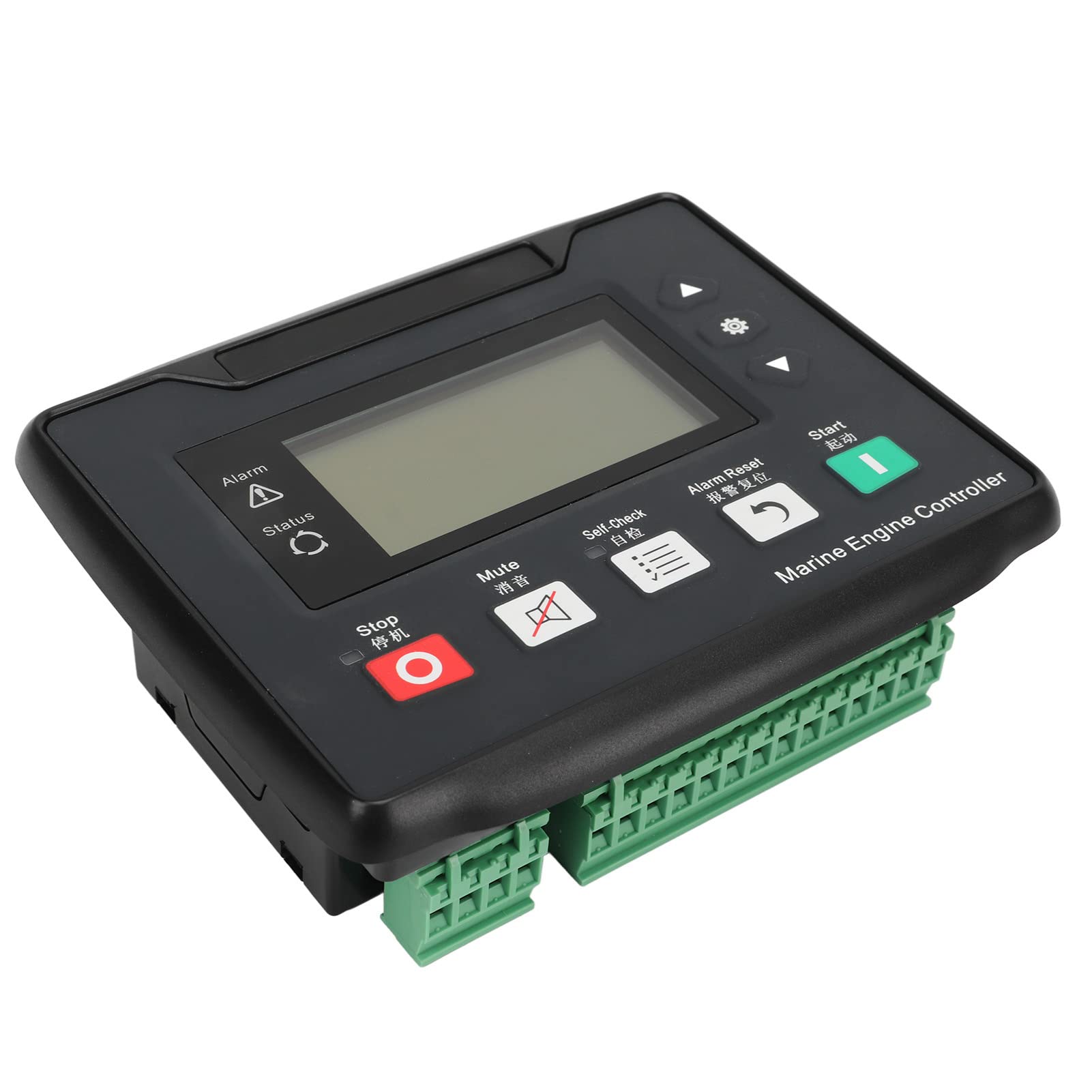 Módulo Controlador de Grupo Electrógeno Detección Automática de Parada de Arranque Duradera para Motores Diésel DC8-35V con Pantalla LCD y Diseño Impermeable