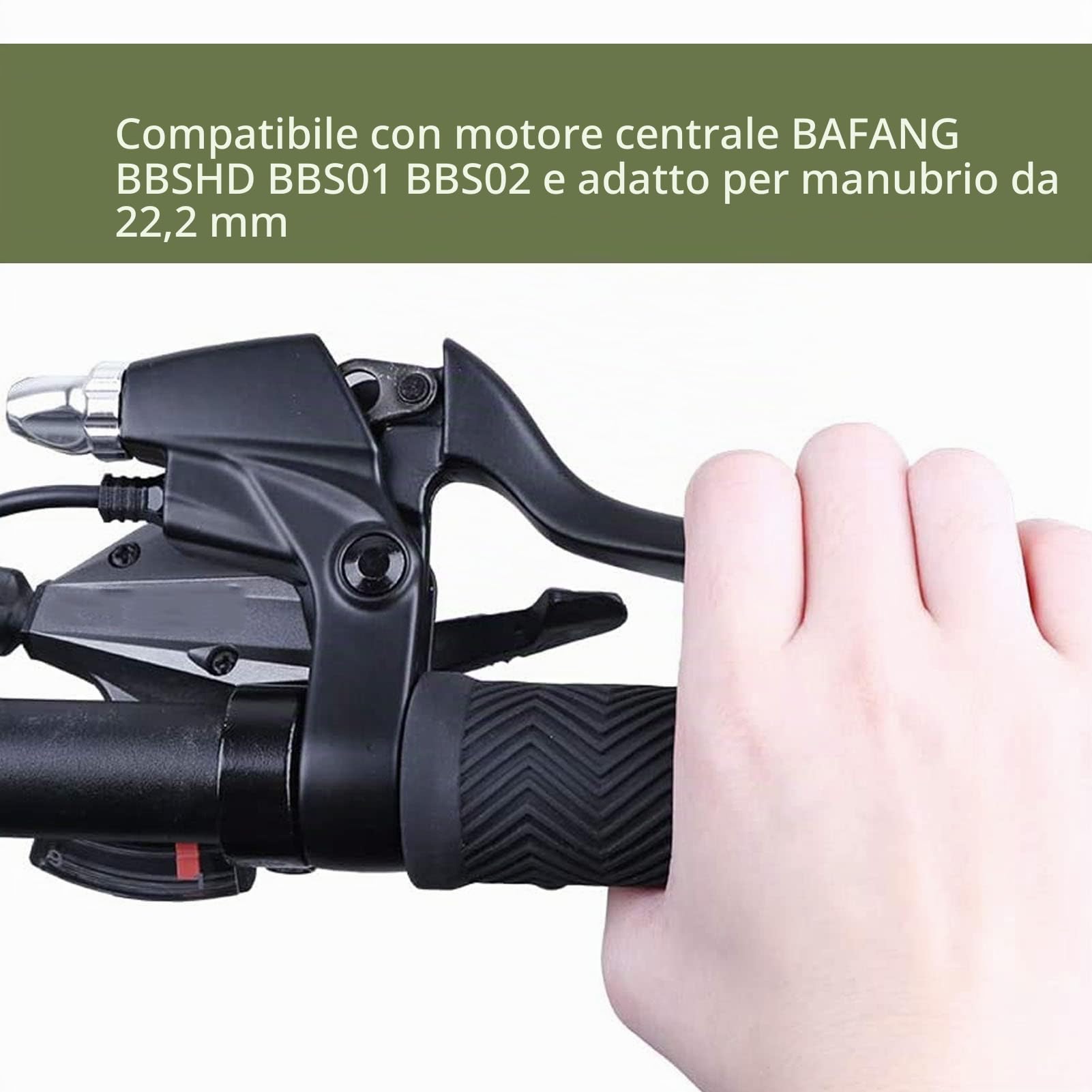 Impugnatura del Freno della Bicicletta Elettrica, Interfaccia Impermeabile della Leva del Freno della Bici Elettrica Verniciata a Filo da 32 Cm per la Guida
