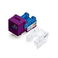 Vista 14 de TRUE CABLE Conector Keystone Cat5e, sin blindaje (UTP), perforado de 90 grados, PoE++ (4PPoE) 100W, certificación UL, verificado ETL, certificado