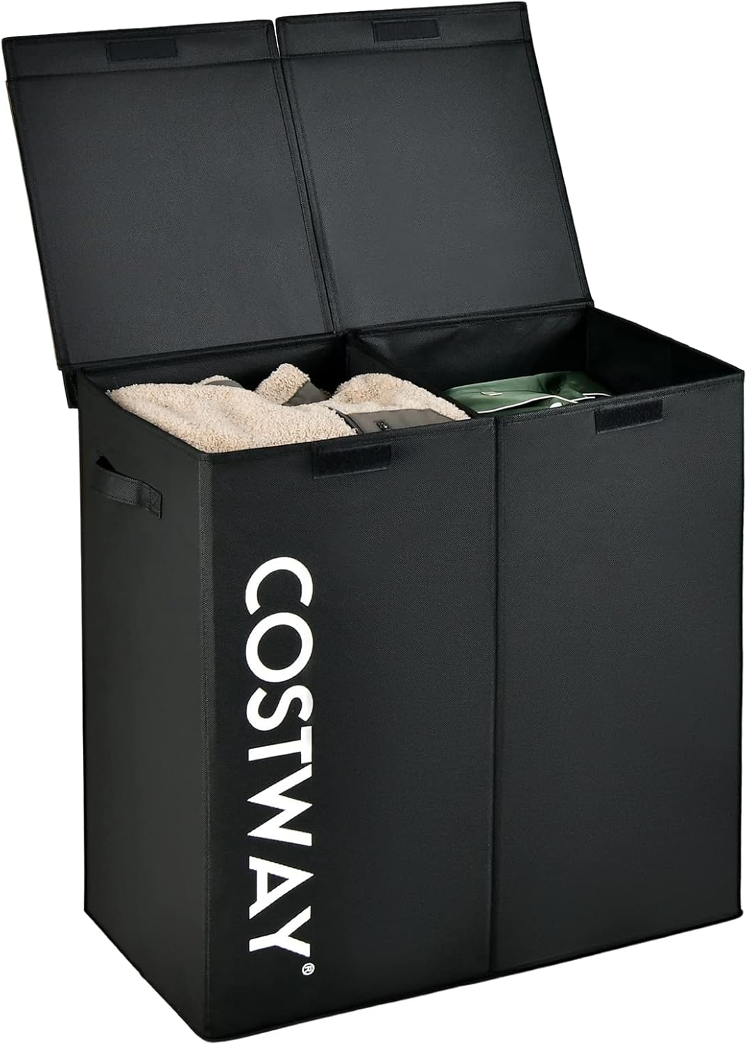 COSTWAY 105 L Laundry Basket with Lid, Dirty Laundry Basket